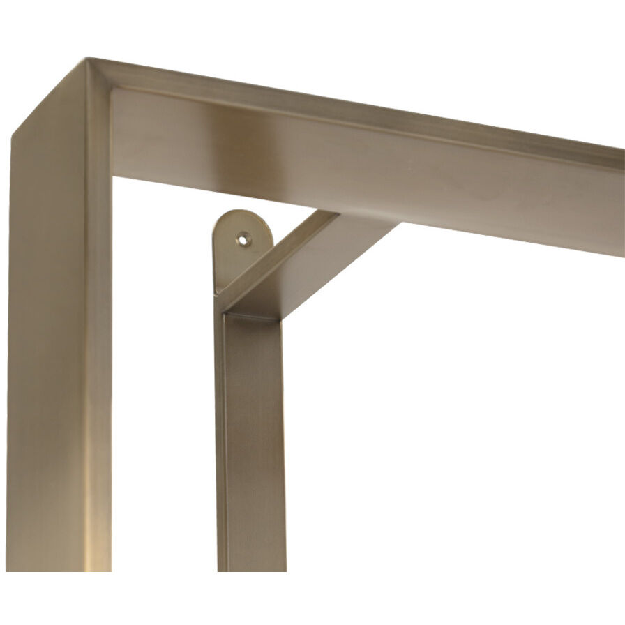 Dalton Antique Brass / Black Bookcase